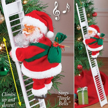 Christmas Electric  Ladder Climbing Santa 1