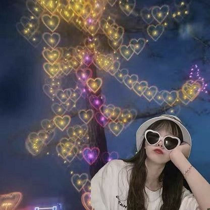 VINTAGE HEART LENSES REFRACTION GLASSES 1